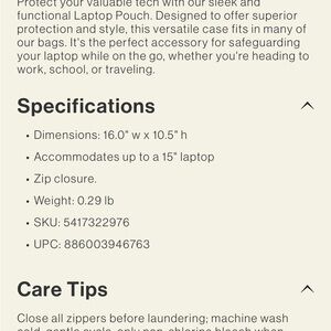 Vera Bradley Laptop Bag in Cream